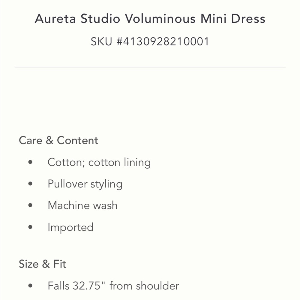 ✨ Anthropologie Voluminous Mini Dress Sz L - Picture 5 of 5